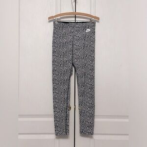 Nike Women's Black & White‎ Speckled Leggings Size Medium